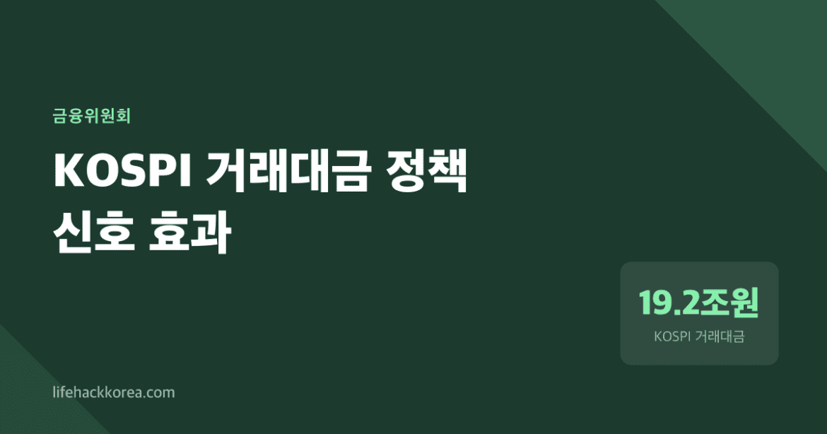 정책 신호가 통하지 않는 시장, 거래대금 폭증이 경고하는 것