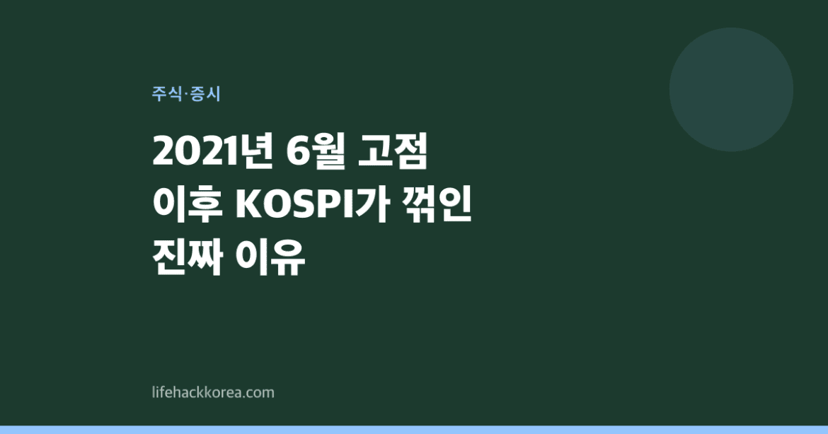 2021년 6월 고점 이후 KOSPI가 꺾인 진짜 이유